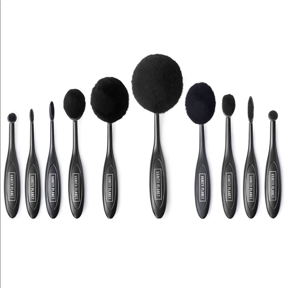 BRAND NEW Vanity Planet Oval Makeup Brushes